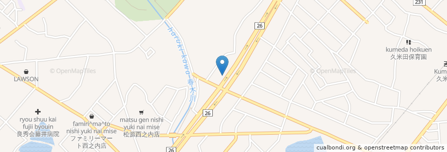 Mapa de ubicacion de びっくりドンキー 岸和田店 en 日本, 大阪府, 岸和田市.