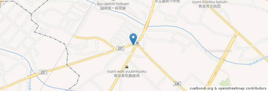 Mapa de ubicacion de ポパイ薬局 en Япония, Осака, 和泉市.