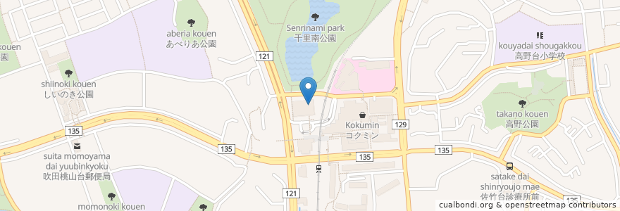 Mapa de ubicacion de 小寺クリニック en Japón, Prefectura De Osaka, 吹田市.