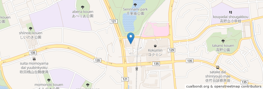 Mapa de ubicacion de 馬淵教室 en Japão, 大阪府, 吹田市.