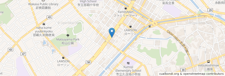 Mapa de ubicacion de プルンナム en 日本, 沖縄県, 那覇市.
