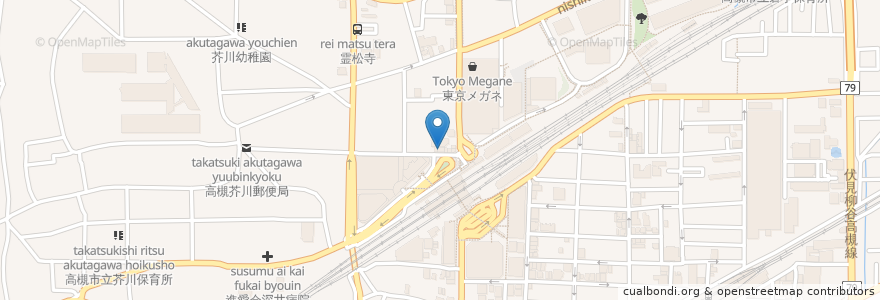 Mapa de ubicacion de ぴあ英会話スクール en ژاپن, 大阪府, 高槻市.