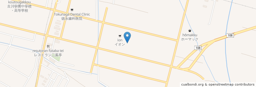 Mapa de ubicacion de マクドナルド en 日本, 宮城県, 大崎市.