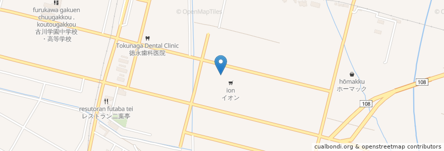Mapa de ubicacion de 新宿さぼてん en Japon, Préfecture De Miyagi, 大崎市.