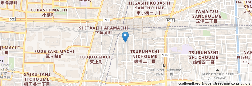 Mapa de ubicacion de マッチャン en 日本, 大阪府, 大阪市, 生野区.