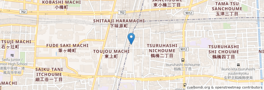Mapa de ubicacion de オリエンタル en ژاپن, 大阪府, 大阪市.
