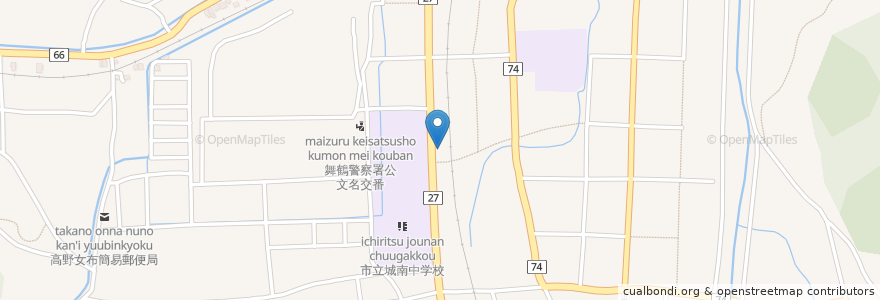 Mapa de ubicacion de モスバーガー en 日本, 京都府, 舞鶴市.