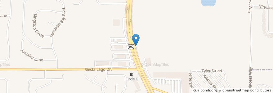 Mapa de ubicacion de Union Center Station en United States, Florida, Osceola County.