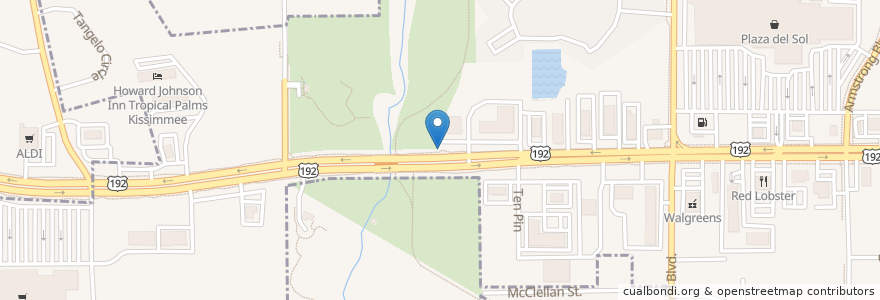 Mapa de ubicacion de Shingle Creek Station en アメリカ合衆国, フロリダ州, Osceola County, Kissimmee.