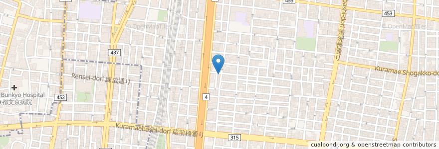 Mapa de ubicacion de 居酒屋大黒 en 日本, 東京都, 台東区.