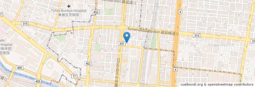 Mapa de ubicacion de コスプレカフェ&バー アルバス en Japonya, 東京都.
