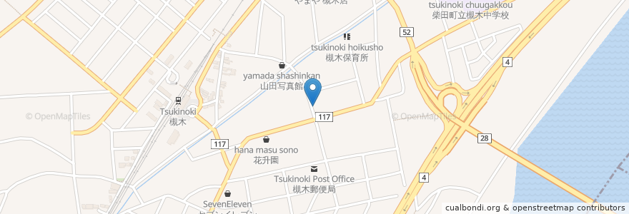 Mapa de ubicacion de 和風スナックみわ en 日本, 宮城県, 柴田郡, 柴田町.
