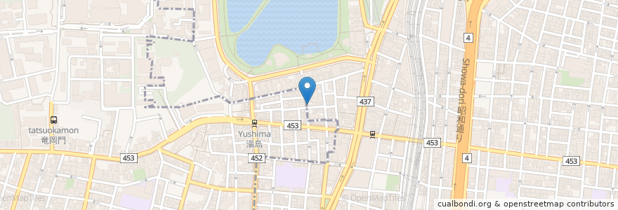 Mapa de ubicacion de パブスナックLaLa麻里子 en Japão, Tóquio, 台東区.