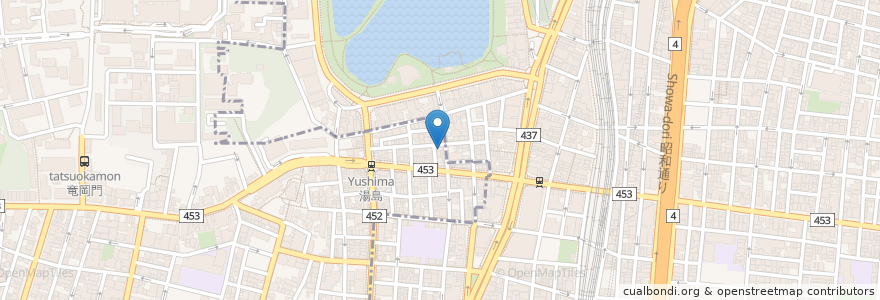 Mapa de ubicacion de Club Flora en 일본, 도쿄도, 다이토구.