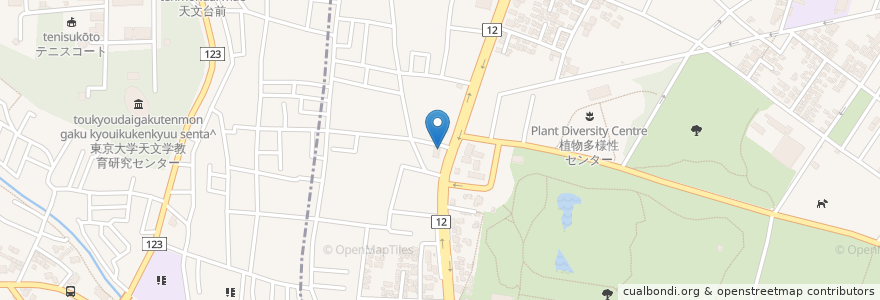 Mapa de ubicacion de Green Front Cafe en Jepun, 東京都, 調布市.
