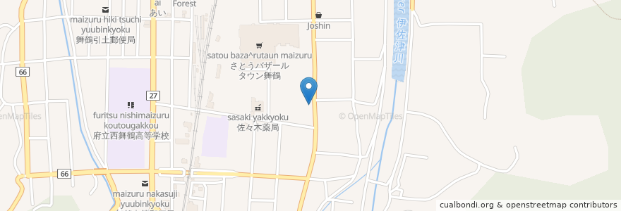 Mapa de ubicacion de 幸乃家 en Giappone, Prefettura Di Kyoto, 舞鶴市.