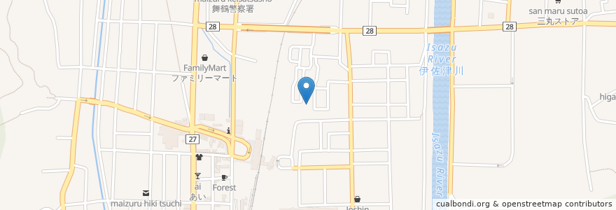 Mapa de ubicacion de 生駒聖天聖福寺 en 日本, 京都府, 舞鶴市.