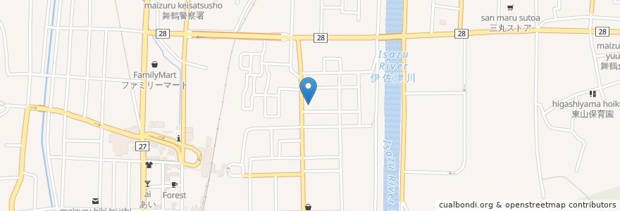 Mapa de ubicacion de あおえ乳腺クリニック en 日本, 京都府, 舞鶴市.
