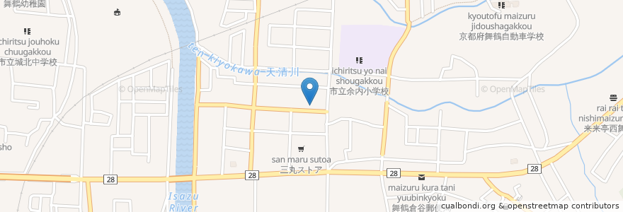Mapa de ubicacion de 山下歯科医院 en 日本, 京都府, 舞鶴市.