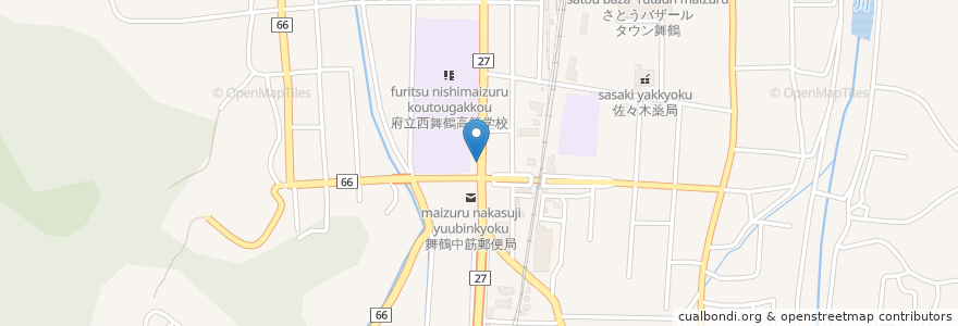 Mapa de ubicacion de メルヘン en Japonya, 京都府, 舞鶴市.