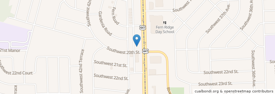 Mapa de ubicacion de 7-Eleven en ایالات متحده آمریکا, فلوریدا, Broward County.