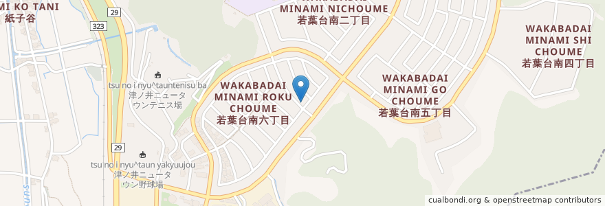 Mapa de ubicacion de なかの薬局 en 일본, 돗토리현, 鳥取市.
