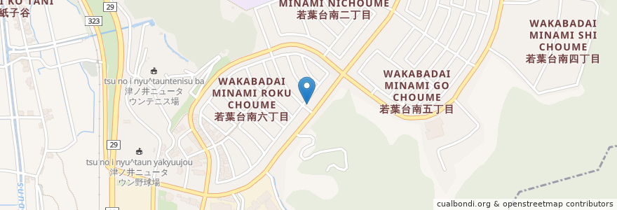 Mapa de ubicacion de 鳥取警察署若葉台駐在所 en Japón, Prefectura De Tottori, 鳥取市.
