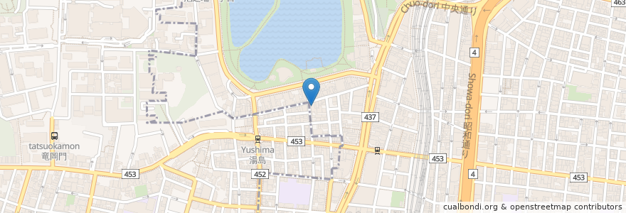 Mapa de ubicacion de Club Malagu en Japan, Tokyo, Taito.