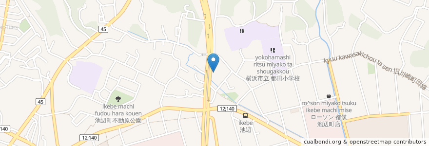 Mapa de ubicacion de 三井のリパーク en Japonya, 神奈川県, 横浜市, 都筑区.
