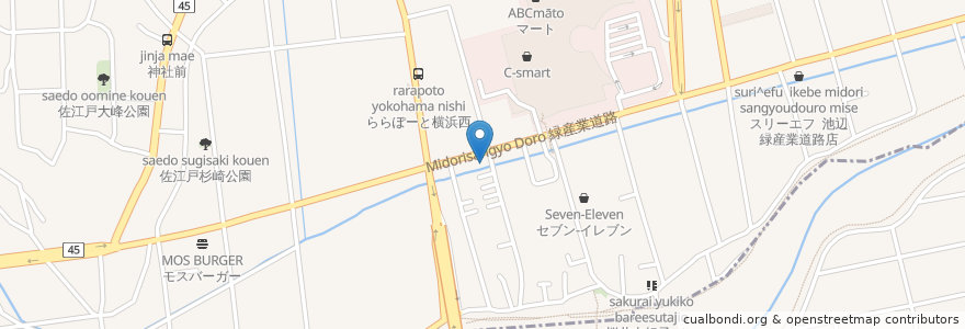 Mapa de ubicacion de 三井のリパーク en Jepun, 神奈川県, 横浜市, 都筑区.