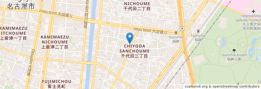 Mapa de ubicacion de Cake&Cafe NICOL en Japão, 愛知県, Nagoia, 中区.