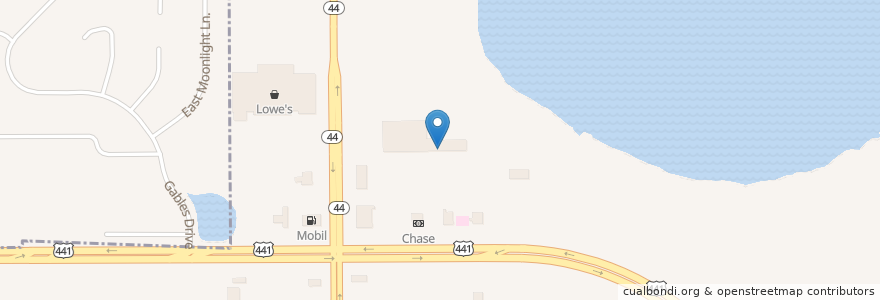 Mapa de ubicacion de The UPS Store en 미국, 플로리다주, Lake County.