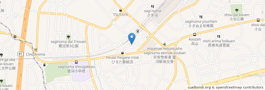 Mapa de ubicacion de 目利きの銀次 en Japon, Préfecture De Kanagawa, Kawasaki, 宮前区.