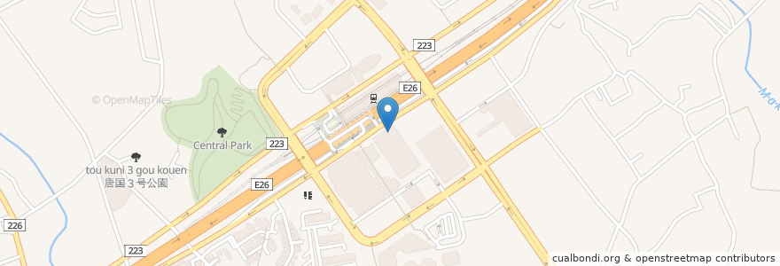 Mapa de ubicacion de りそな銀行 和泉中央支店 en Japon, Préfecture D'Osaka, 和泉市.