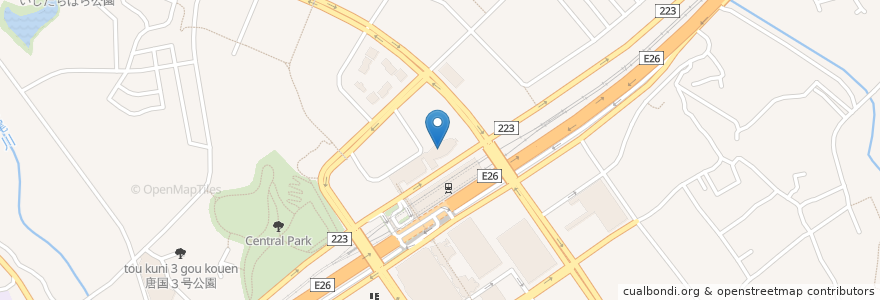 Mapa de ubicacion de いぶきの病院 en Japão, 大阪府, 和泉市.