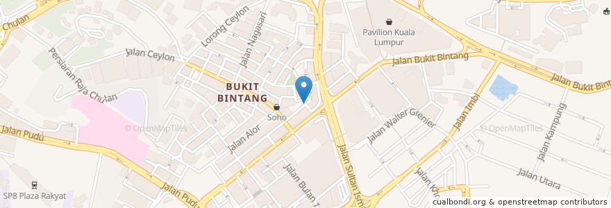 Mapa de ubicacion de Indian mini restaurant en マレーシア, セランゴール, クアラルンプール.
