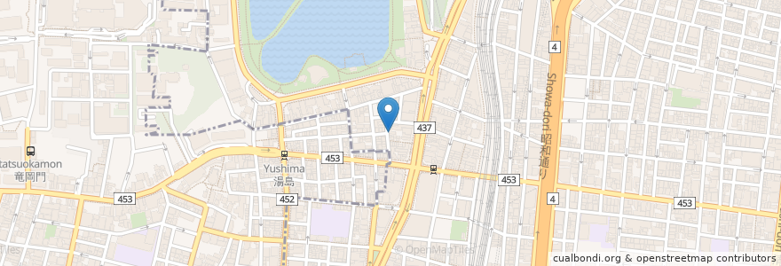 Mapa de ubicacion de 焼肉GROW en Japonya, 東京都, 台東区.