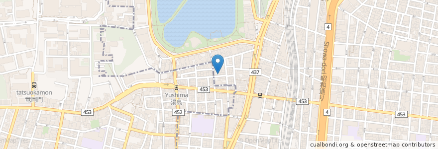 Mapa de ubicacion de 上野ソルロンタン en Giappone, Tokyo, 台東区.