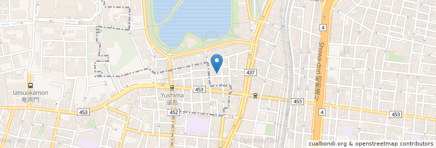 Mapa de ubicacion de パラワン en 日本, 東京都, 台東区.