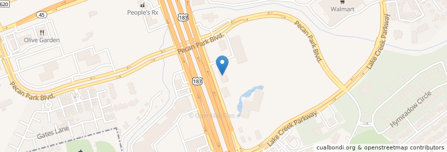 Mapa de ubicacion de Chase en États-Unis D'Amérique, Texas, Williamson County, Austin.