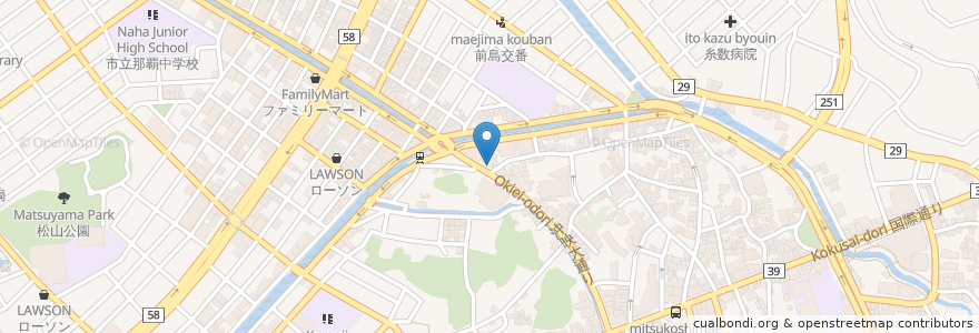 Mapa de ubicacion de 我部祖河そば en 日本, 沖縄県, 那覇市.