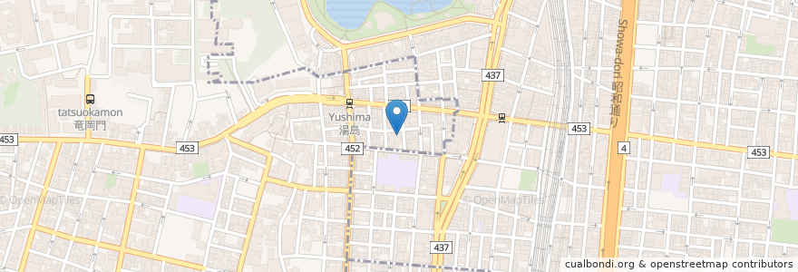 Mapa de ubicacion de なごみ七五三 en Jepun, 東京都, 台東区.