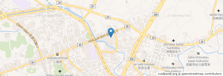Mapa de ubicacion de 牧志駅前ほしぞら公民館 en Japon, Préfecture D'Okinawa, 那覇市.
