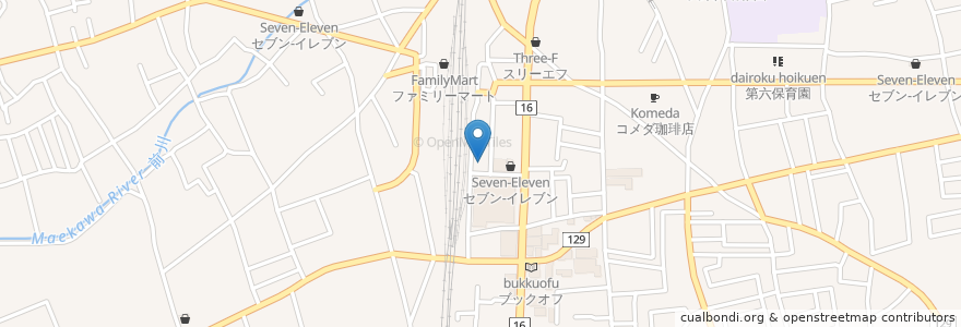 Mapa de ubicacion de 鳥貴族 en 日本, 東京都, 東村山市.