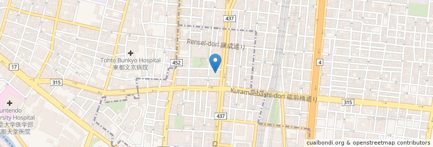Mapa de ubicacion de コズミックラボ en Japon, Tokyo.