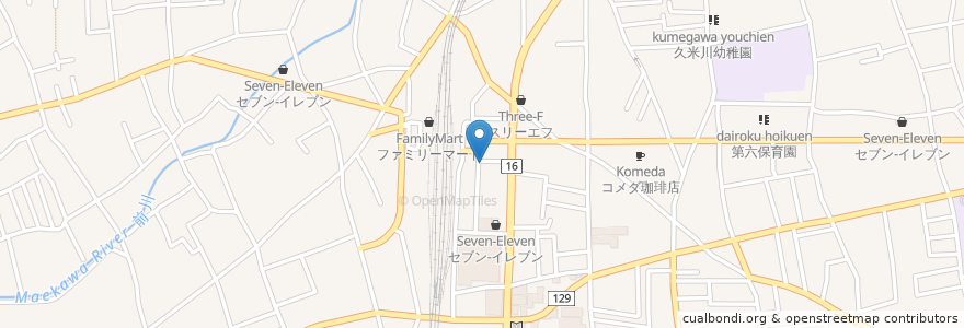 Mapa de ubicacion de グリム館 en Япония, Токио, Хигасимураяма.