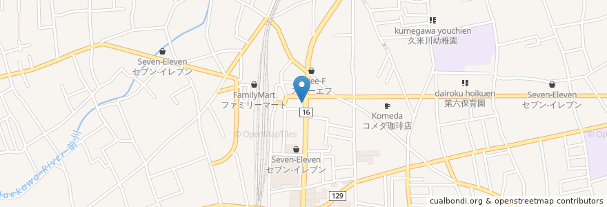 Mapa de ubicacion de らあめん花月嵐 en 日本, 東京都, 東村山市.