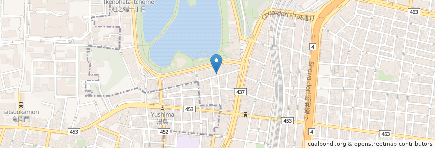 Mapa de ubicacion de GARDEN en 日本, 東京都, 台東区.