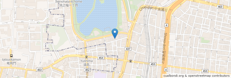 Mapa de ubicacion de あんだんて en Japonya, 東京都, 台東区.