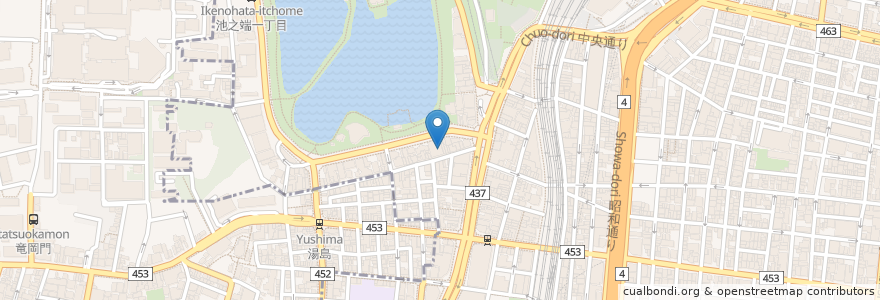 Mapa de ubicacion de Jzack en 일본, 도쿄도, 다이토구.